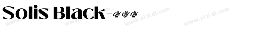 Solis Black字体转换